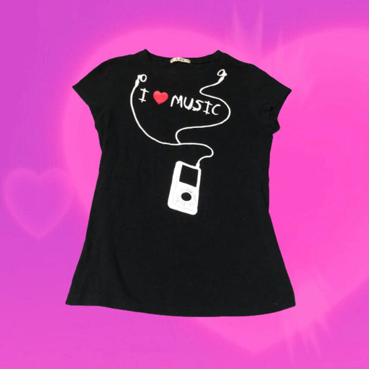 I ♡ music graphic tee -