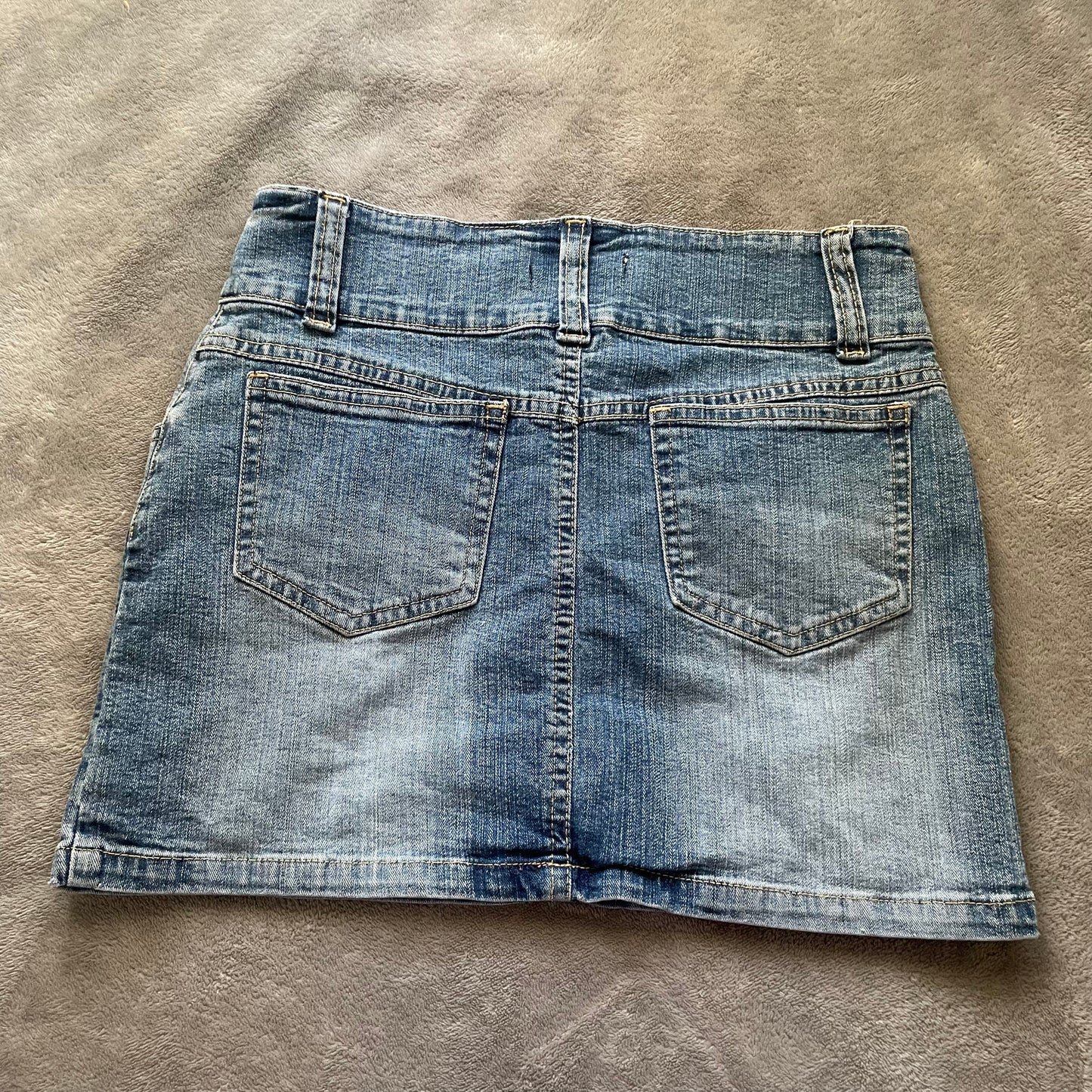 Kylie denim mini skirt