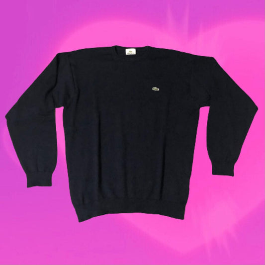 Lacoste navy crewneck jumper