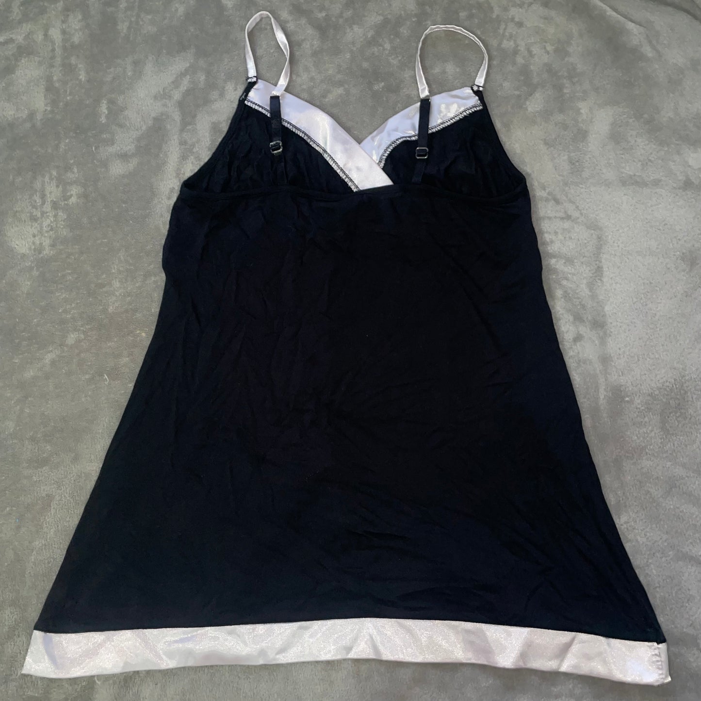 Vintage black and white cami top