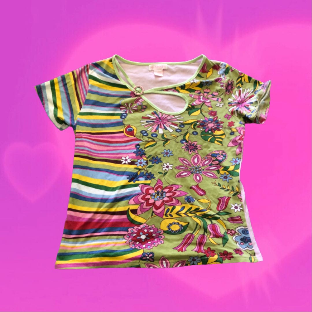 Diva Dolls colourful floral tee