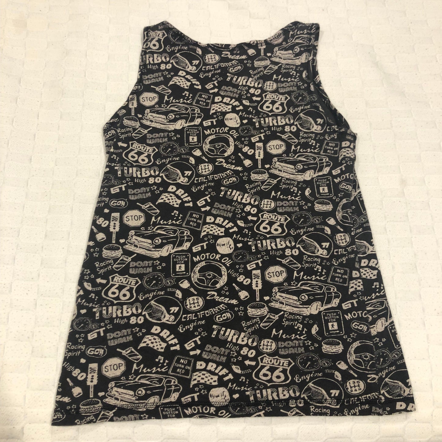 Graphic patterned tank top