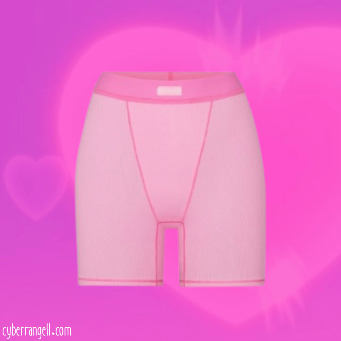 Skims cotton rib boxers bubblegum