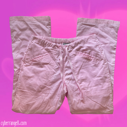 Pink adjustable pants