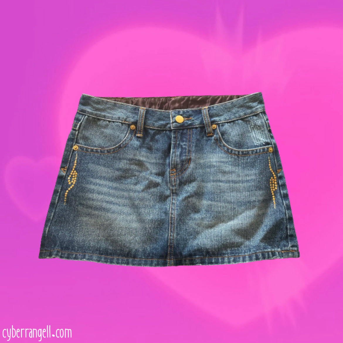 Denim mini skirt