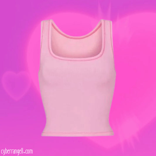 Skims cotton rib tank bubblegum