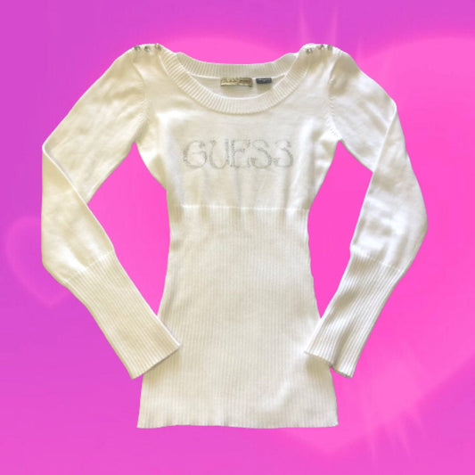 Guess rhinestoned long sleeve