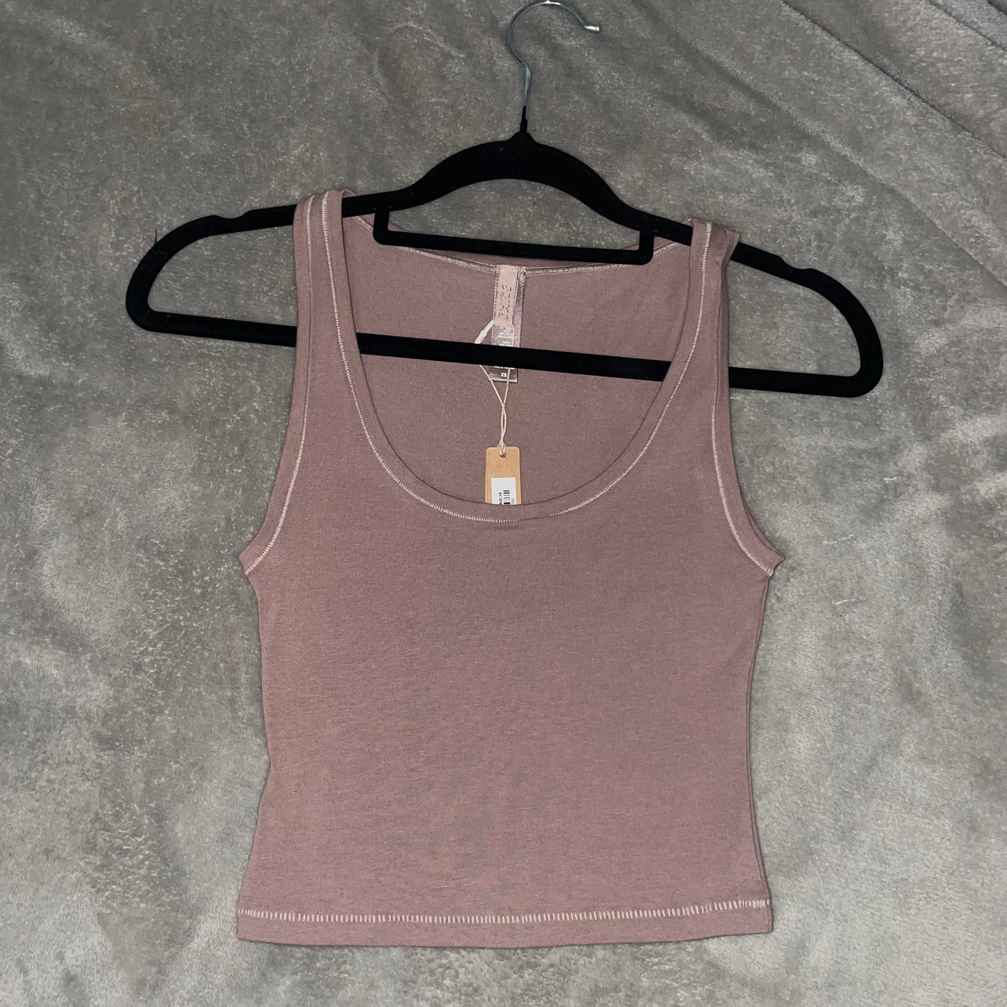 Skims cotton jersey tank top umber