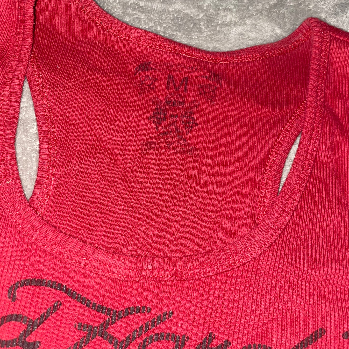 Ed Hardy graphic rhinestone tank top